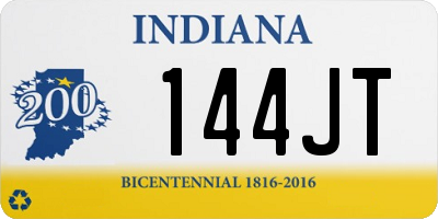 IN license plate 144JT