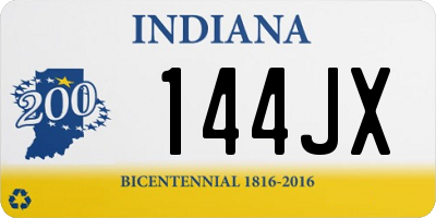 IN license plate 144JX