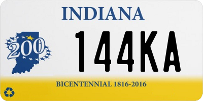 IN license plate 144KA
