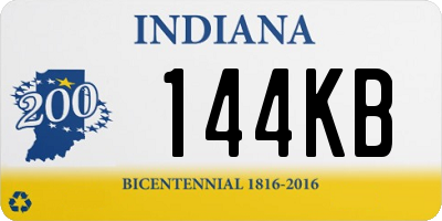 IN license plate 144KB
