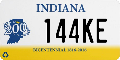 IN license plate 144KE