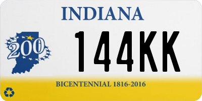 IN license plate 144KK