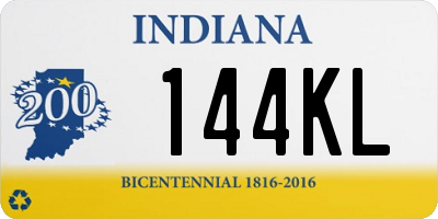 IN license plate 144KL