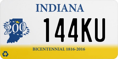 IN license plate 144KU