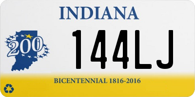 IN license plate 144LJ