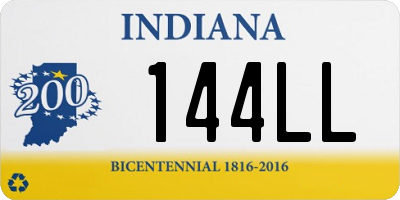 IN license plate 144LL