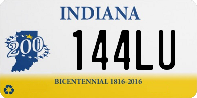 IN license plate 144LU