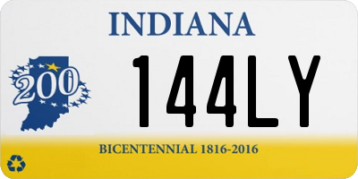 IN license plate 144LY
