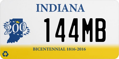 IN license plate 144MB