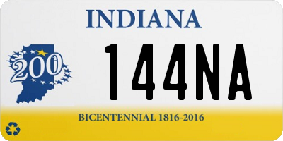 IN license plate 144NA