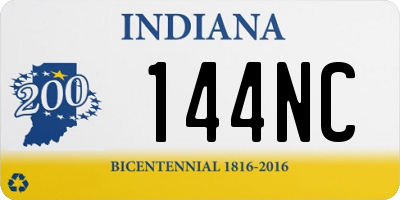 IN license plate 144NC