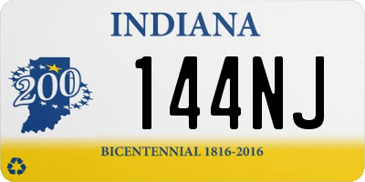 IN license plate 144NJ