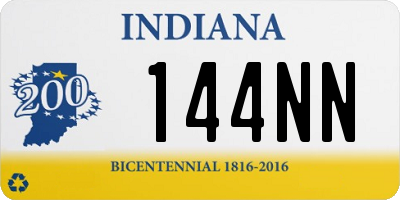 IN license plate 144NN