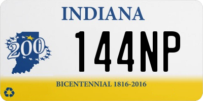 IN license plate 144NP