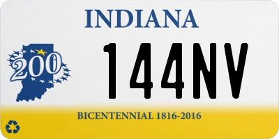 IN license plate 144NV