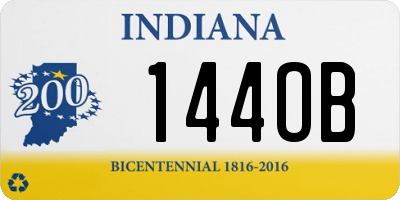 IN license plate 144OB