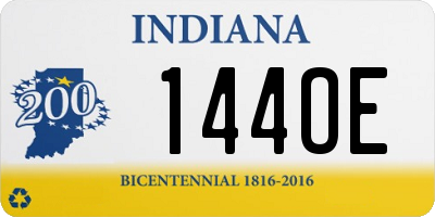 IN license plate 144OE