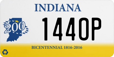 IN license plate 144OP