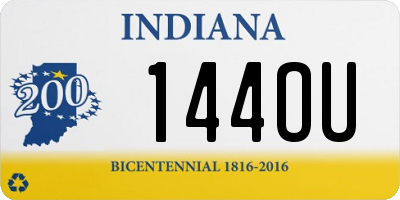 IN license plate 144OU