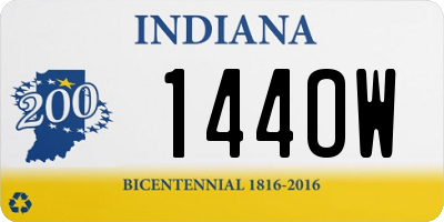 IN license plate 144OW