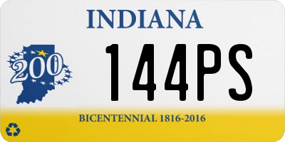 IN license plate 144PS