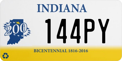 IN license plate 144PY