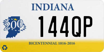 IN license plate 144QP