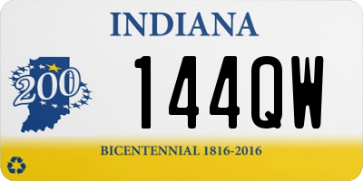 IN license plate 144QW