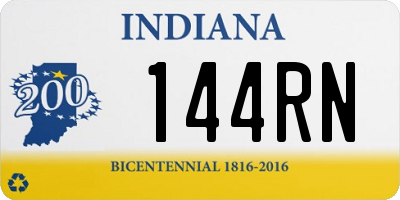 IN license plate 144RN