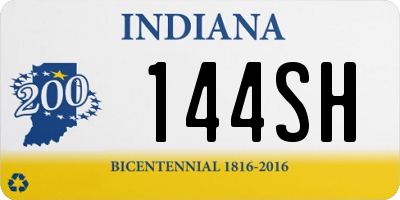 IN license plate 144SH