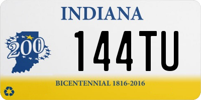 IN license plate 144TU