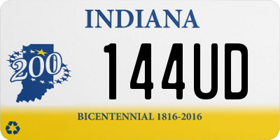 IN license plate 144UD