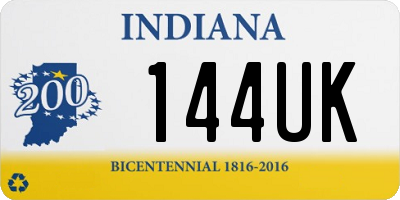 IN license plate 144UK