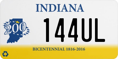 IN license plate 144UL