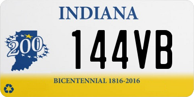 IN license plate 144VB