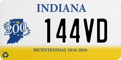 IN license plate 144VD