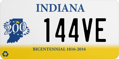IN license plate 144VE