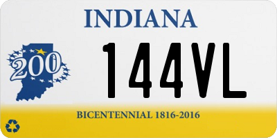 IN license plate 144VL