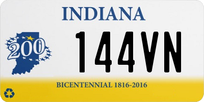 IN license plate 144VN