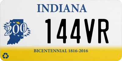 IN license plate 144VR