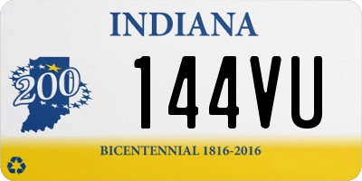 IN license plate 144VU