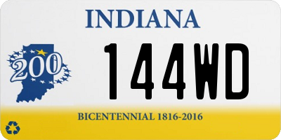 IN license plate 144WD