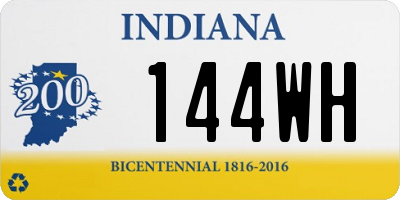 IN license plate 144WH