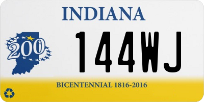 IN license plate 144WJ