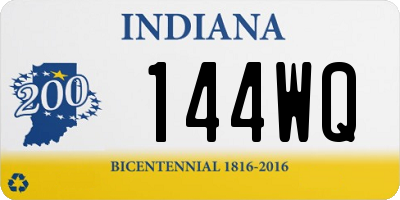 IN license plate 144WQ