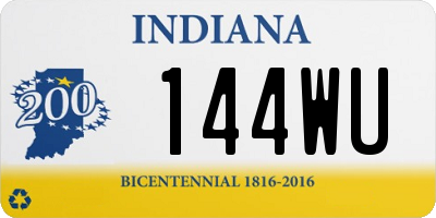 IN license plate 144WU