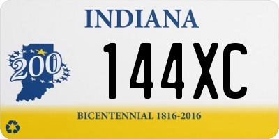 IN license plate 144XC