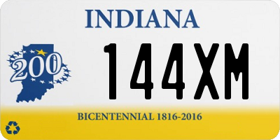 IN license plate 144XM