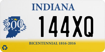 IN license plate 144XQ