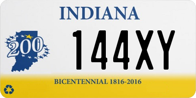 IN license plate 144XY